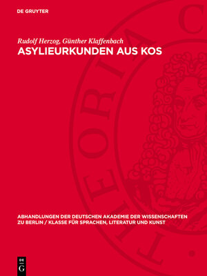 cover image of Asylieurkunden aus Kos